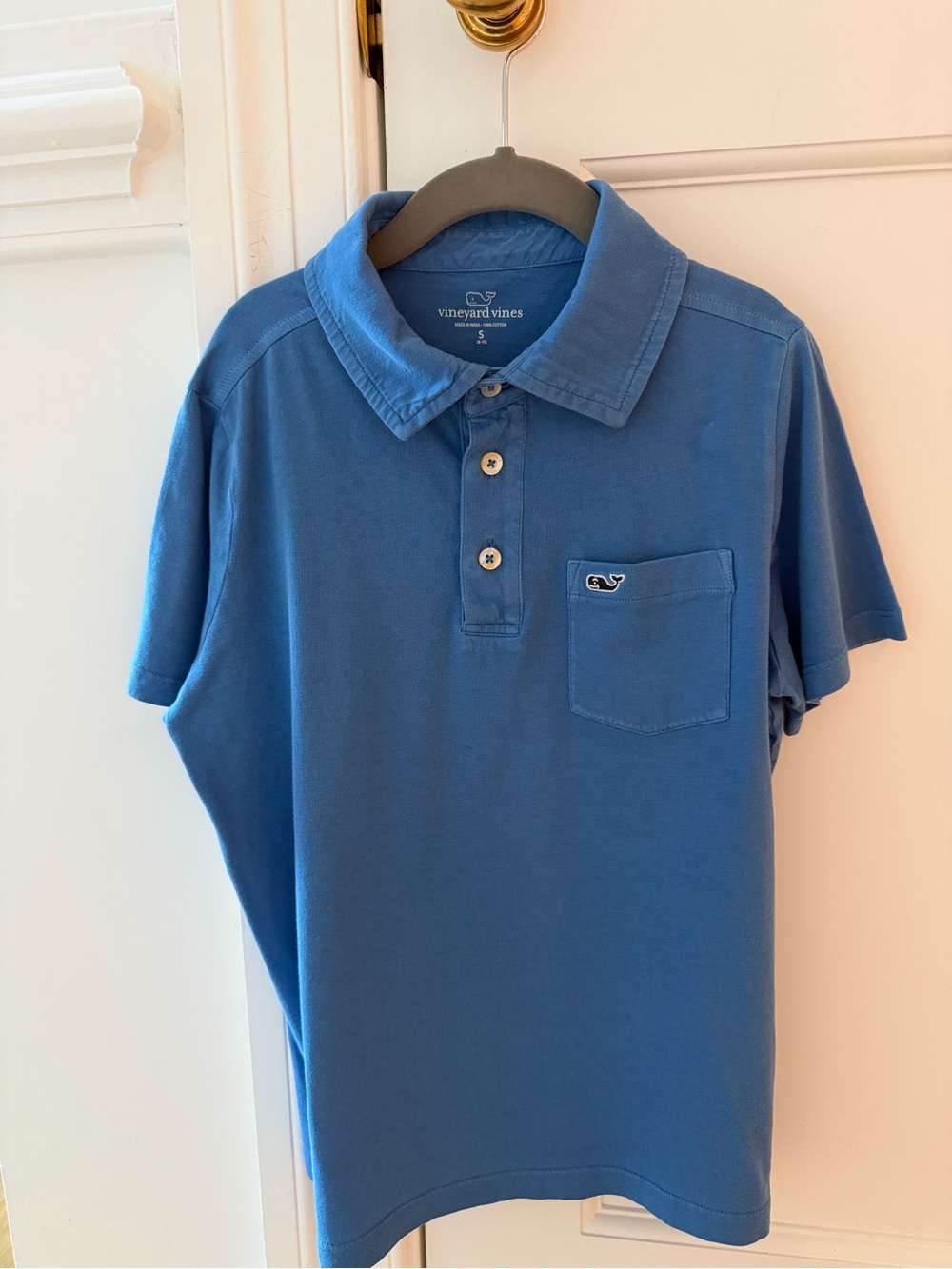 Vineyard Vines Island Pocket Polo - Blue Size S (8-10)